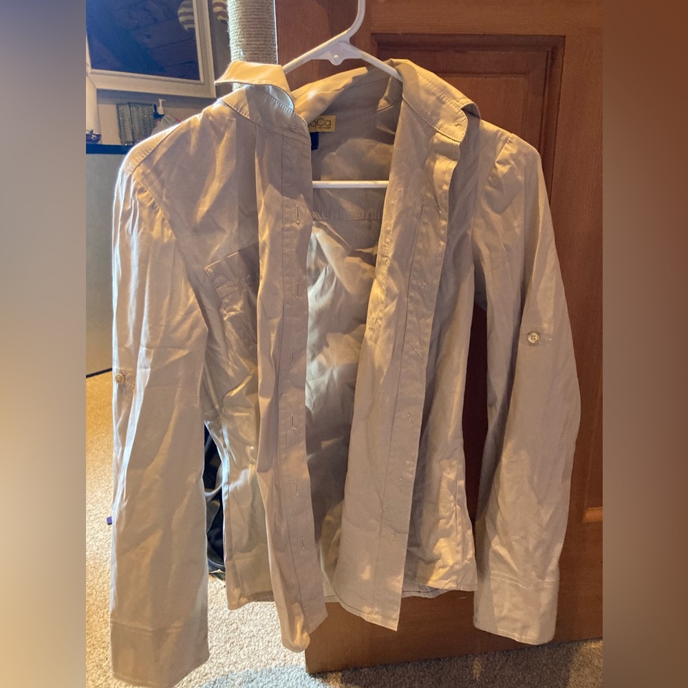 Beige Button Jacket SoCa
